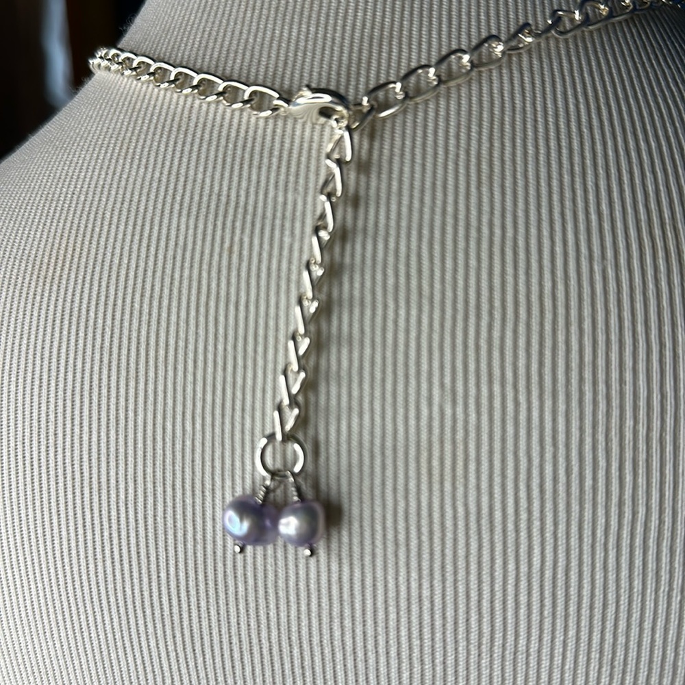 Dyed oyster shell necklace   #3 - Picture 5 of 8